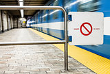 Moving subway train and Motion blur with Safety Interdiction Sig