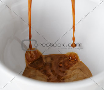 close up photo of coffee extraction in cup