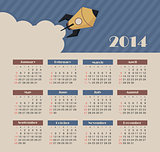 Vector calendar 2014
