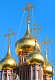 golden dome of the church 