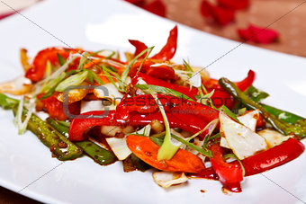 Oriental main course - Stir fried vegetables
