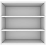 White shelves