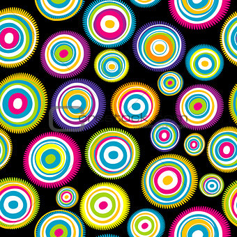 Seamless with colored circles
