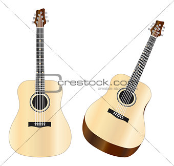 Steel Strings Acoustic Guitars Illustration