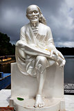 Statue at Grand Bassin lake