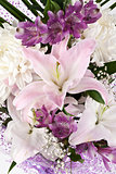 bouquet of lilies and chrysanthemums