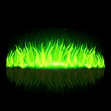 Green wall of fire.