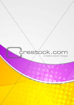 Colourful vector waves design