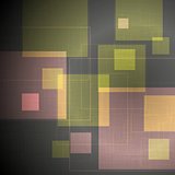 Abstract tech squares vector design