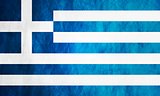 Greek grunge flag