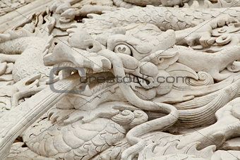 Dragon statue in chinese temple