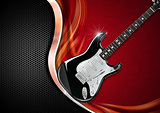 Electric Guitar on Luxury Background