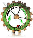 Time to Go Green - Wooden Gear