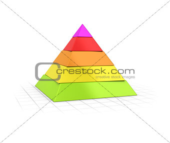 Layered Pyramid Five Levels 