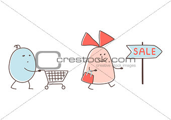 Couple shopping