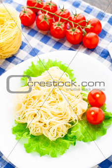 Delicious spaghetti with tomato