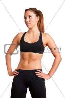 Sporty Woman Standing