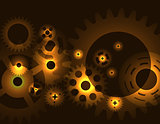 Machine Gear Wheel Cogwheel  pattern. Vector illustration.