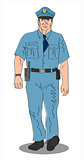Policeman Police Officer Walking