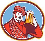 Scotsman Beer Drinker Mug Retro