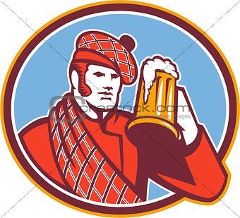 Scotsman Beer Drinker Mug Retro