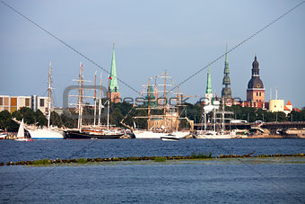 Tall ships in Riga