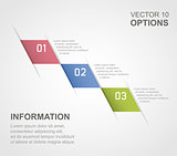 Infographic options banner