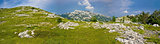 Velebit mountain national park panorama