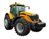 Yellow farm  tractor
