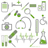Set of medical icons
