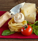 Ingredients for pasta.