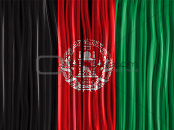 Afghanistan Flag Wave Fabric Texture Background