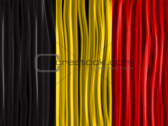 Belgium Flag Wave Fabric Texture Background