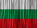 Bulgaria Flag Wave Fabric Texture Background