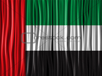 Emirates Flag Wave Fabric Texture Background