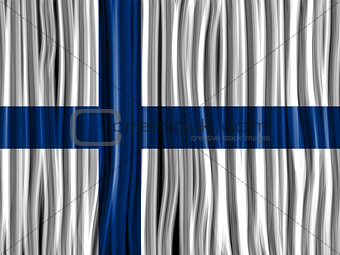 Finland Flag Wave Fabric Texture Background