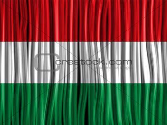Hungary Flag Wave Fabric Texture Background