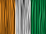 Ireland Flag Wave Fabric Texture Background