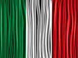 Italy Flag Wave Fabric Texture Background