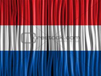 Netherlands Flag Wave Fabric Texture Background