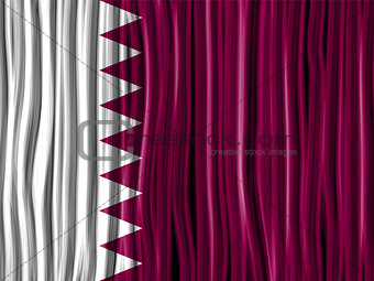 Qatar Flag Wave Fabric Texture Background