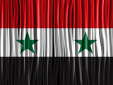 Syria Flag Wave Fabric Texture Background