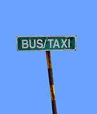 bus and taxi sign