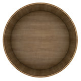 Round wooden shelf