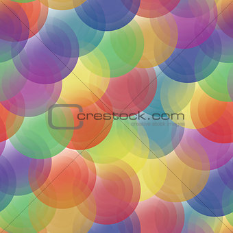 Vector background - color transparent circles