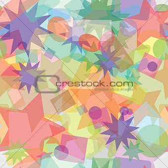 Abstract multicolored seamless vector texture