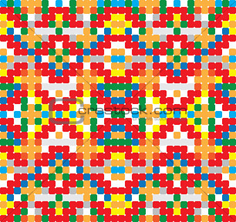 Seamless vector pattern - cross-stitch style