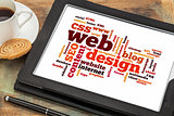 web design word or tag cloud
