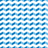 Aztec Chevron blue seamless vector pattern, texture or background with zigzag swimming pool motif