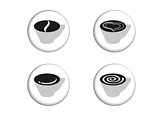 Cup of coffee -buttons